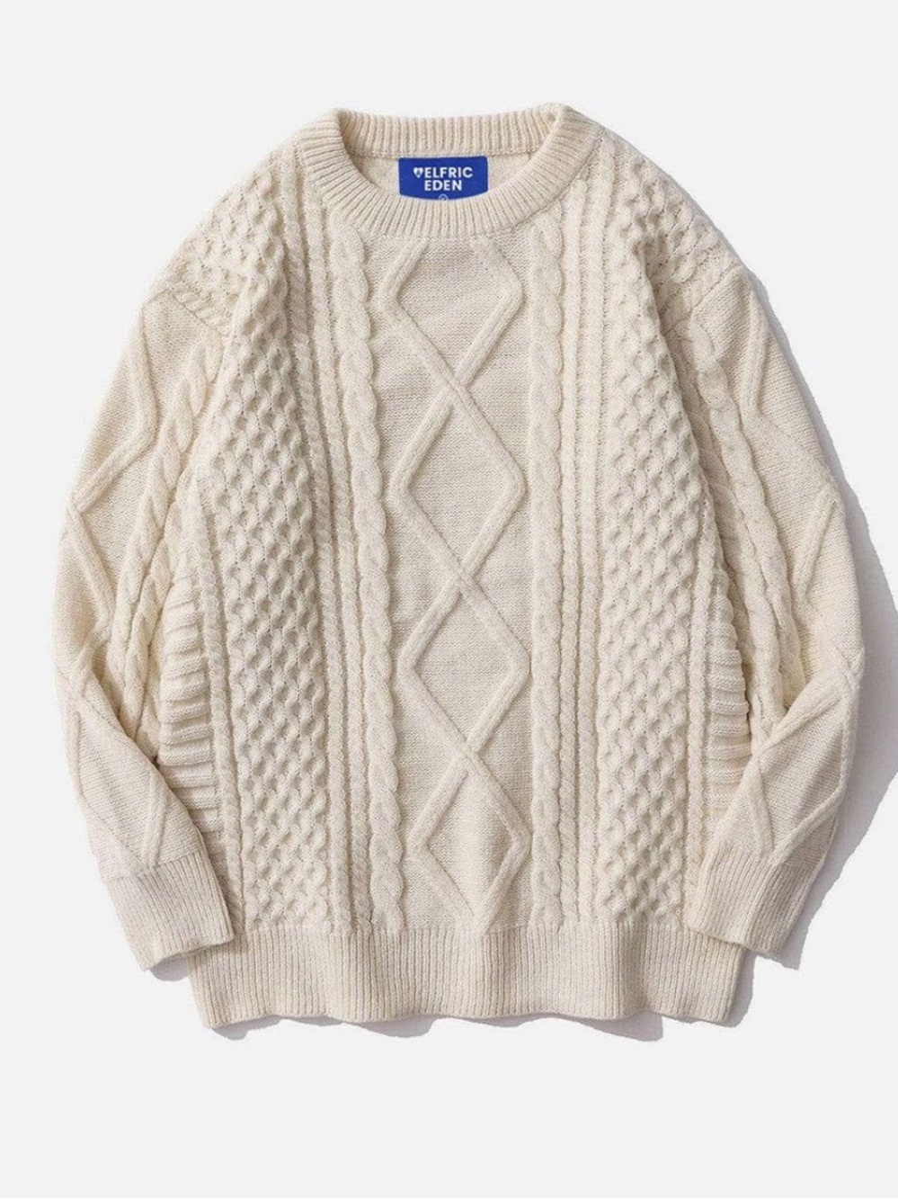 Aelfric Eden Retro 90s Cable Knit Sweater